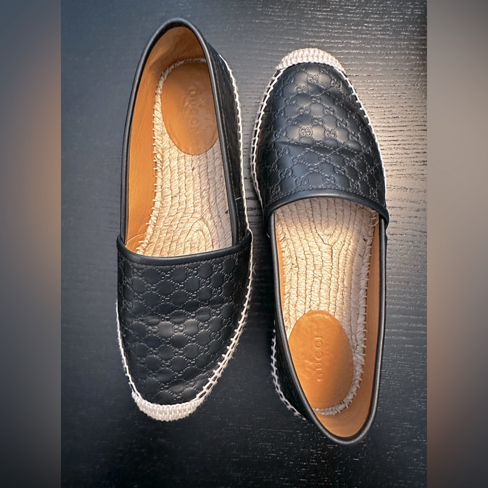 GUCCI leather espadrilles size 37